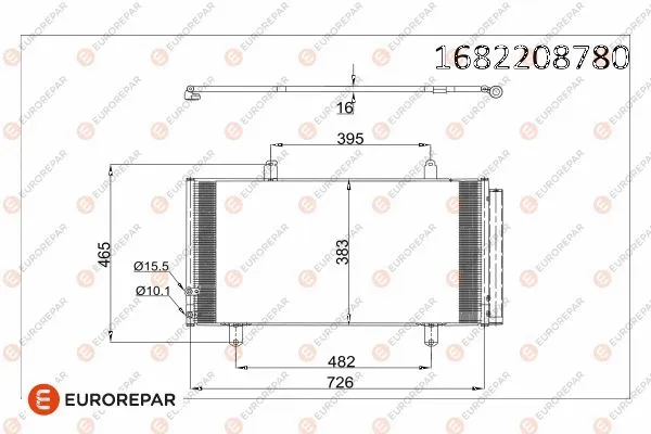 Condenseur, climatisation EUROREPAR 1682208780
