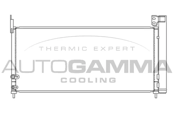 Condenseur, climatisation AUTOGAMMA 107784