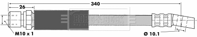 Flexible de frein BORG & BECK BBH6339