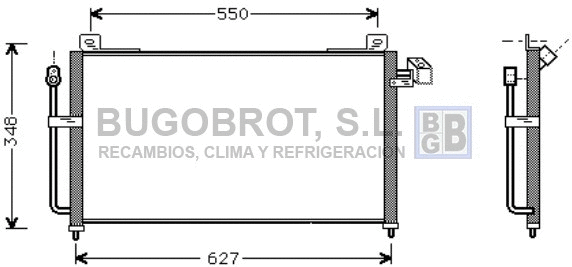 Condenseur, climatisation BUGOBROT 62-MZ5141