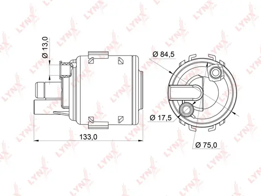 Filtre à carburant LYNXAUTO LF-245M