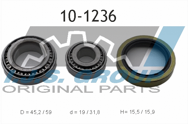 Kit de roulements de roue IJS GROUP 10-1236
