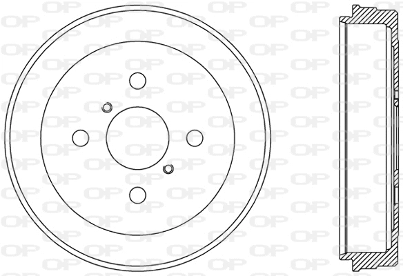 Tambour de frein OPEN PARTS BAD9077.10