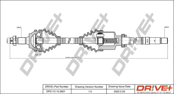 Arbre de transmission Dr!ve+ DP2110.10.0601