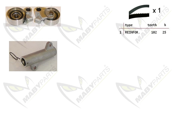 Kit de courroie crantée MABYPARTS OBK010338