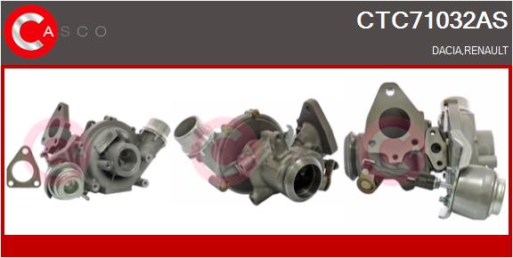 Turbocompresseur, suralimentation CASCO CTC71032AS