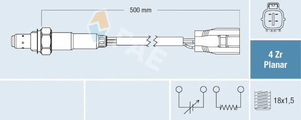 Sonde lambda FAE 77790