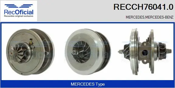 Groupe carter, turbocompresseur RECOFICIAL RECCH76041.0