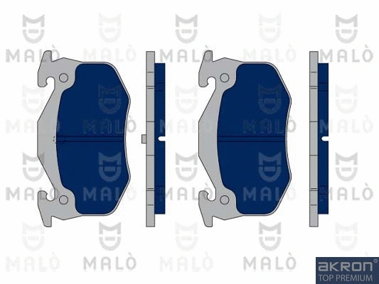 Kit de plaquettes de frein, frein à disque AKRON-MALÒ 1050034