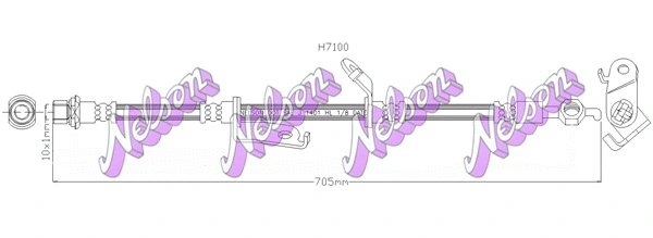 Flexible de frein KAWE H7100