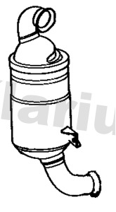 Filtre à particules / à suie, échappement KLARIUS 390426