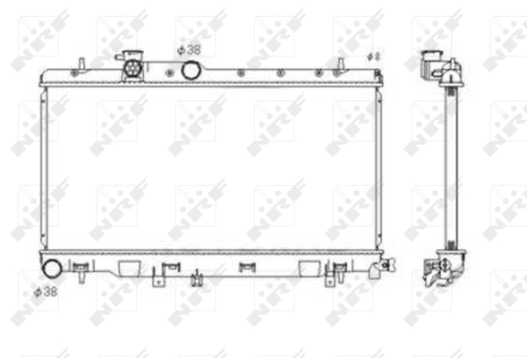 Radiateur, refroidissement du moteur NRF 53697