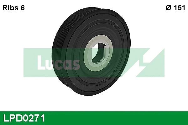 Poulie, vilebrequin LUCAS LPD0271