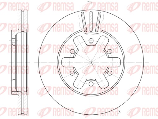 Disque de frein REMSA 6432.10