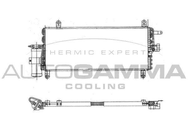 Condenseur, climatisation AUTOGAMMA 102638
