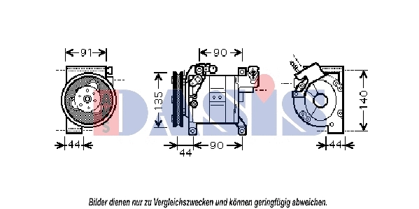 Compresseur, climatisation AKS DASIS 851828N