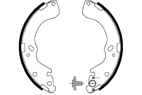 Jeu de mâchoires de frein KAVO PARTS KBS-5421