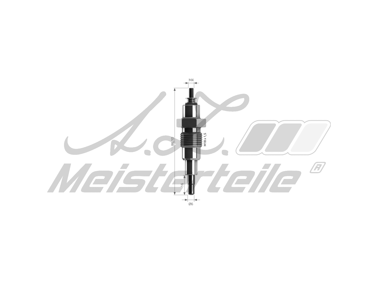 Bougie de préchauffage A.Z. Meisterteile AZMT-49-040-1046