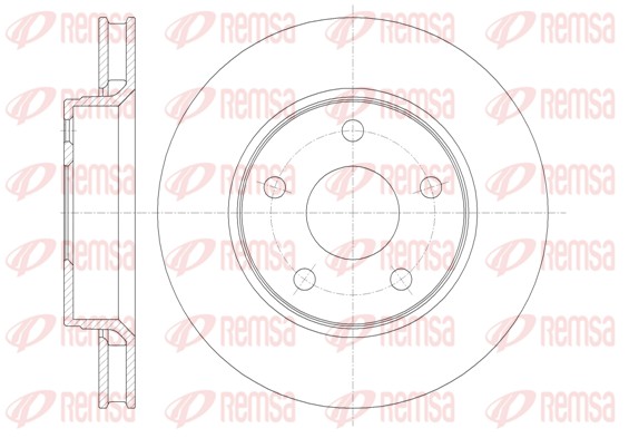 Disque de frein REMSA 61367.10