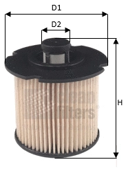 Filtre à carburant CLEAN FILTERS MG3629
