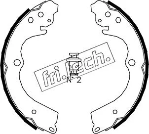 Jeu de mâchoires de frein fri.tech. 1110.334