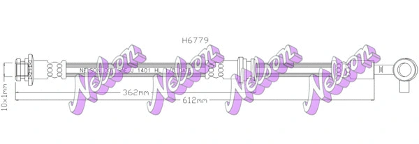 Flexible de frein KAWE H6779