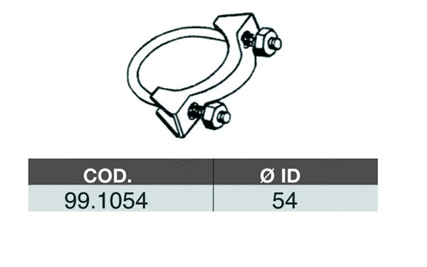 Raccord de tuyau, système d'échappement ASSO 99.1054