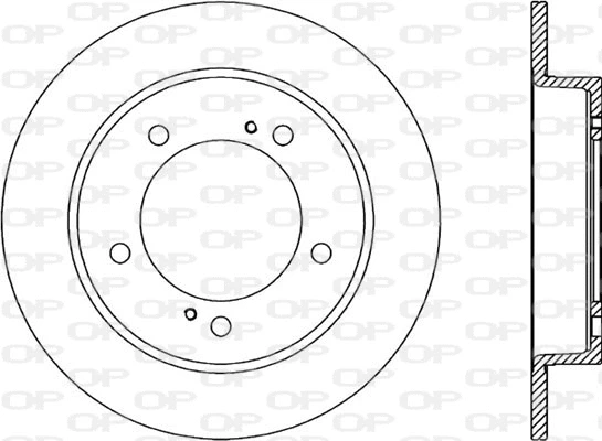 Disque de frein OPEN PARTS BDA1498.10