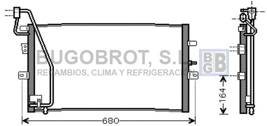 Condenseur, climatisation BUGOBROT 62-SB5056