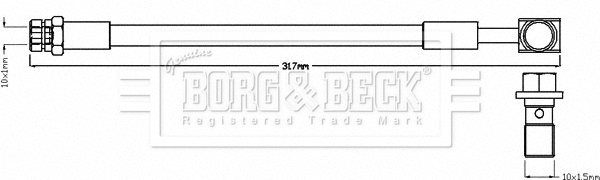 Flexible de frein BORG & BECK BBH8505