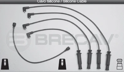 Kit de câbles d'allumage BRECAV 22.508