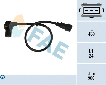 Capteur d'angle, vilebrequin FAE 79054