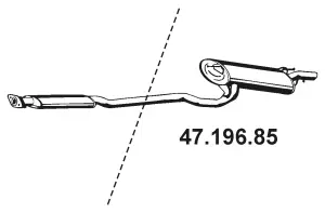 Silencieux arrière EBERSPÄCHER 47.196.85