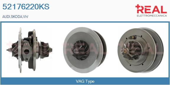 Groupe carter, turbocompresseur REAL 52176220KS