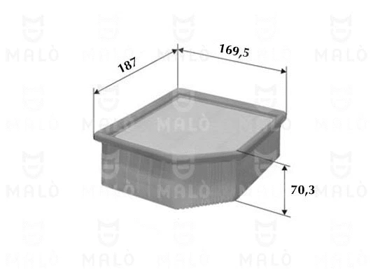 Filtre à air AKRON-MALÒ 1500428