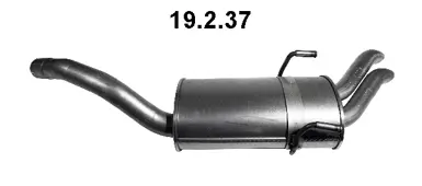 Silencieux arrière EBERSPÄCHER 19.2.37