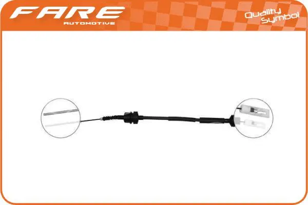 Tirette à câble, commande d'embrayage FARE-RCH 24663