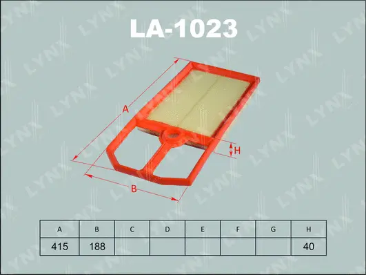 Filtre à air LYNXAUTO LA-1023