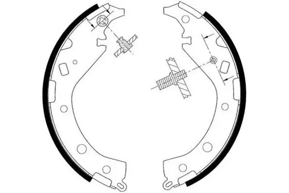 Jeu de mâchoires de frein E.T.F. 09-0634