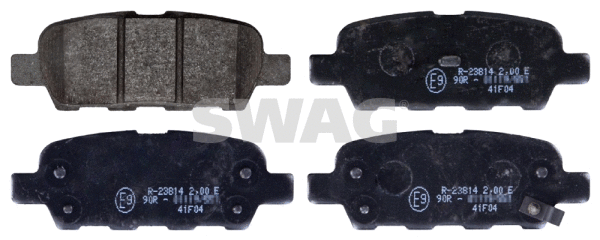 Kit de plaquettes de frein, frein à disque SWAG 60 11 6198