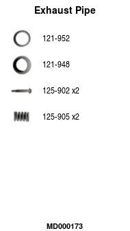 Tuyau d'échappement FA1 MD000173