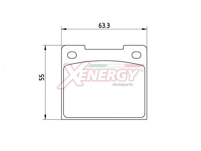 Kit de plaquettes de frein, frein à disque AP XENERGY X41379