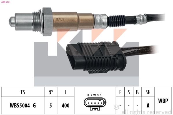 Sonde lambda KW 498 572