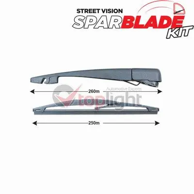 Kit de bras d'essuie-glace, nettoyage des vitres AE TOPLIGHT TRA-F2S2
