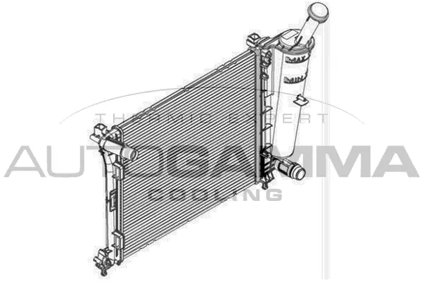 Radiateur, refroidissement du moteur AUTOGAMMA 107088