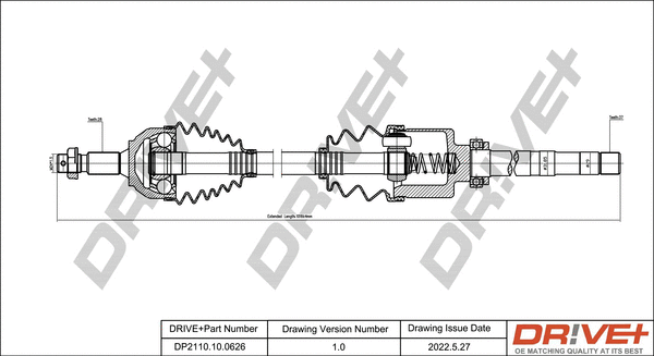 Arbre de transmission Dr!ve+ DP2110.10.0626
