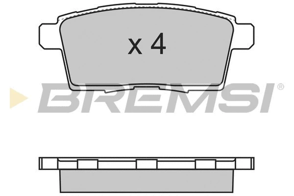 Kit de plaquettes de frein, frein à disque BREMSI BP3333