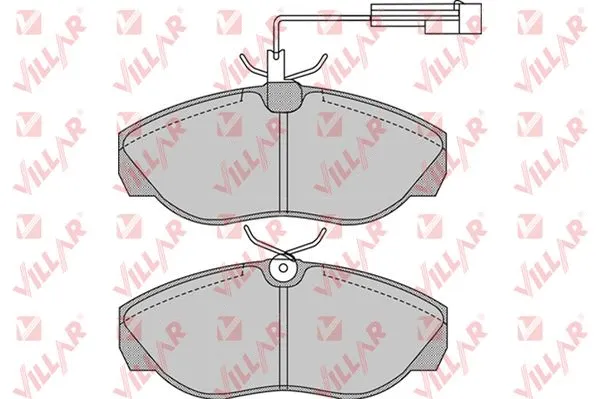 Kit de plaquettes de frein, frein à disque VILLAR 626.0964