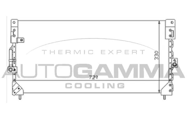 Condenseur, climatisation AUTOGAMMA 105037