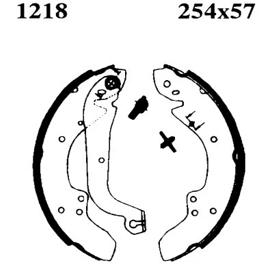 Jeu de mâchoires de frein BSF 07290
